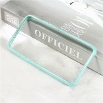 Wholesale iPhone 11 (6.1in) Pro Slim Clear Hard Color Bumper Case (Blue)